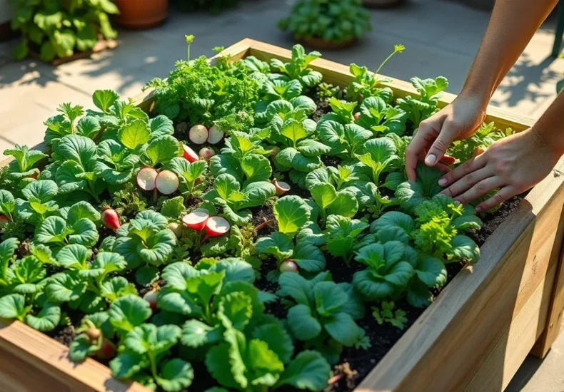 Growing a Complete Salad Garden in 4 Square Feet