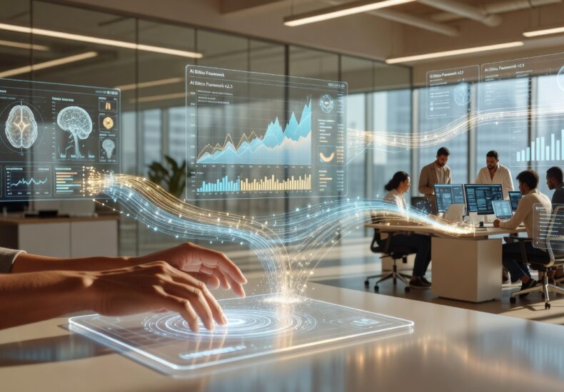 thefutureofaipredictionsandpossibilitiesin2026 Mindfull Futuristic digital network representing artificial intelligence and machine learning possibilities
